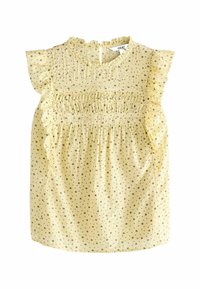 REGULAR FIT - RUFFLE - Top - yellow spot