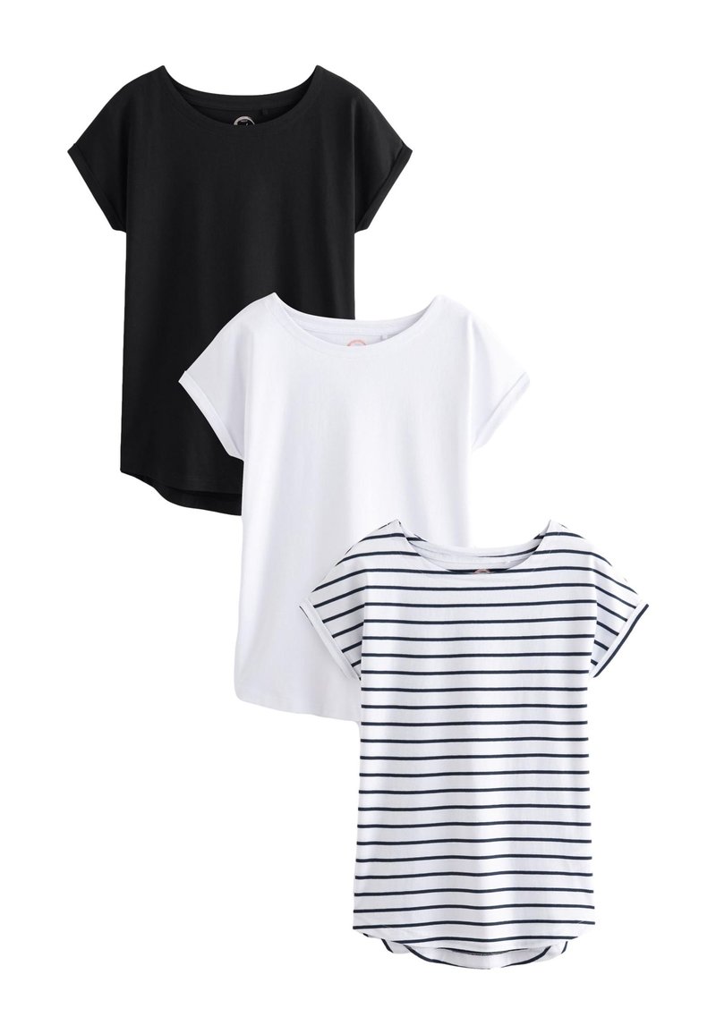 Next 3 PACK - T-shirt - bas - multi/vit - Zalando.se