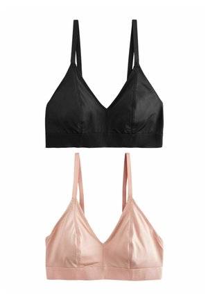 FIT - ULTIMATE COMFORT NON WIRE 2 PACK - Triangle bra - black nude
