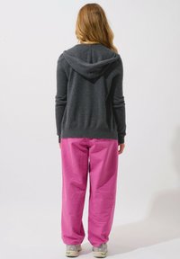 Authentic Cashmere COLOMBIS FULL ZIP WITH HOOD - Kardigan - mottled anthracite