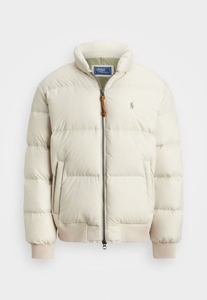 TEXTURED RIPSTOP DOWN JACKET - Χειμωνιάτικο μπουφάν - khaki stone