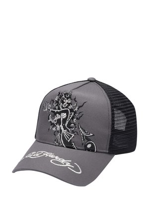 UNISEX MERMAID FIGHTING FRONT TRUCKER - Cap - charcoal black