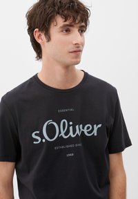 s.Oliver LOGO - T-shirt print - black placed print