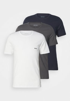 BOSS RN 3PACK CLASSIC - Unterhemd/-shirt - white/grey/dark blue