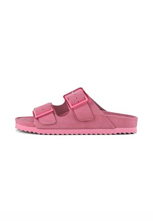 Pantolette flach - fuchsia