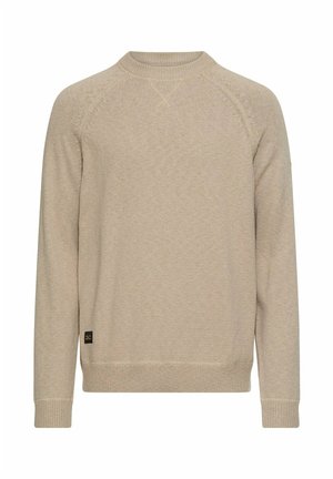 PULLOVER MIT RUNDHALSAUSSCHNITT - Trui - light beige