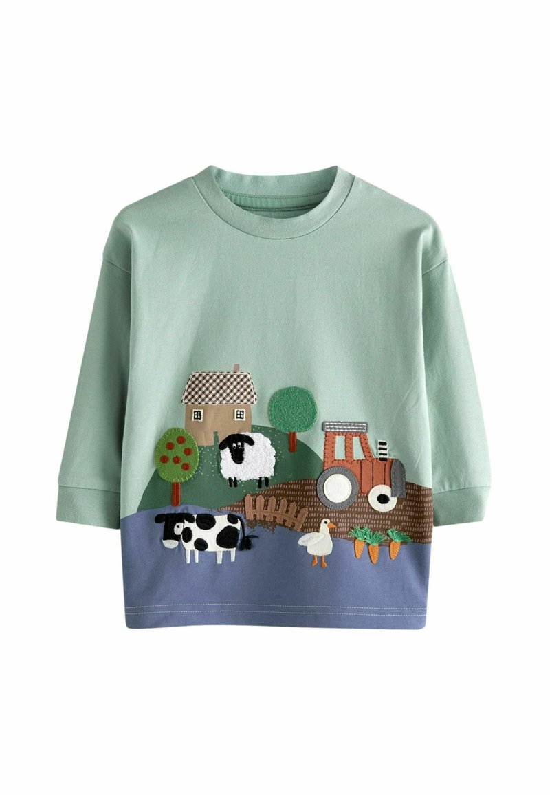 Next REGULAR FIT - Langærmet T-shirt - green farm