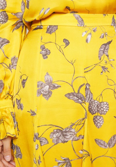 Erdem VOLUME MIDI SKIRT - Faltenrock - yellow