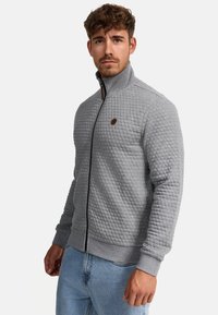 INDICODE JEANS BERMIE - Sweatjakke - lt grey mix