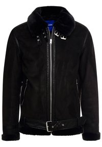 Jack & Jones Bunda z umělé kůže - black