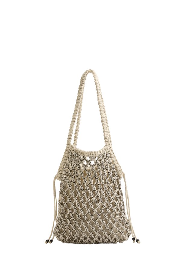 KNOTTED SLOUCH - Handtasche - beige