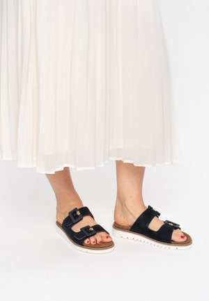 KENT-SPORT MOCCA - Slip-on sandaler - dunkel-blau