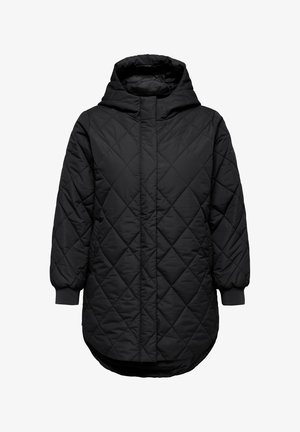 ONLY Carmakoma, CARJULIET QUILTD HOOD ZIP COAT OTW NOOS - Manteau d'hiver - black