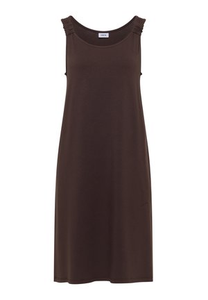Cecil, KNIELANGES KLEID MIT KNOTENDETAIL - Jerseyjurk - brown cacao