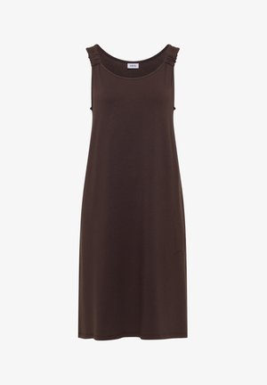 Cecil, KNIELANGES KLEID MIT KNOTENDETAIL - Jerseyjurk - brown cacao
