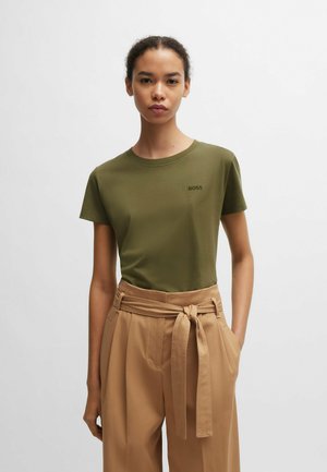 BOSS ESOGO - Basic T-shirt - dark green six