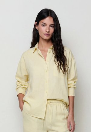 Balmohk, Rustic Buttoned - Blúzka so zapínaním na gombíky - blazing yellow
