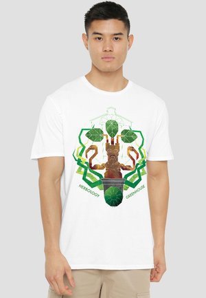 Cotton Soul, HARRY POTTER HERBOLOGY GREENHOUSE MANDRAKE - Print T-shirt - white