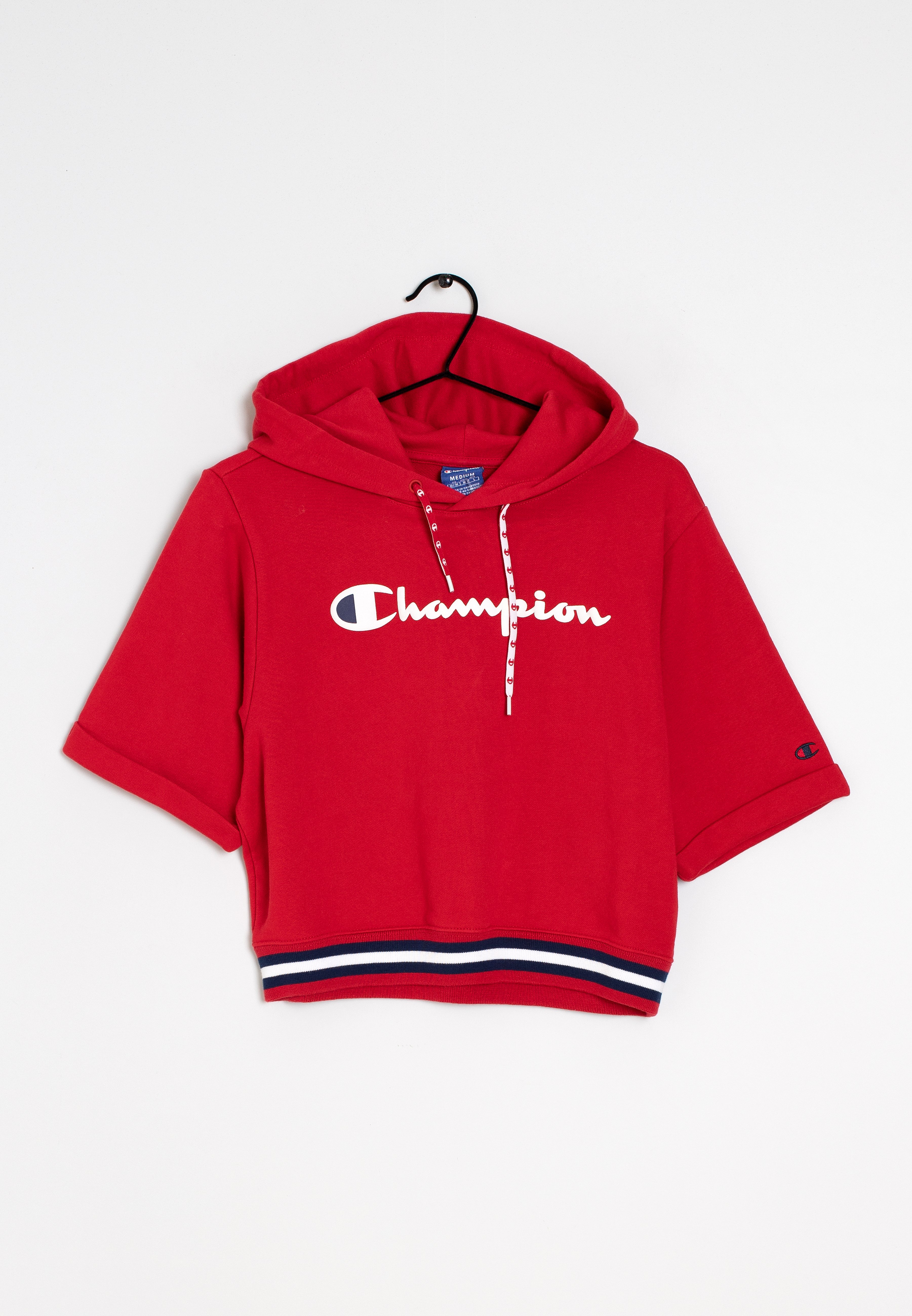 champion crop hoodie red