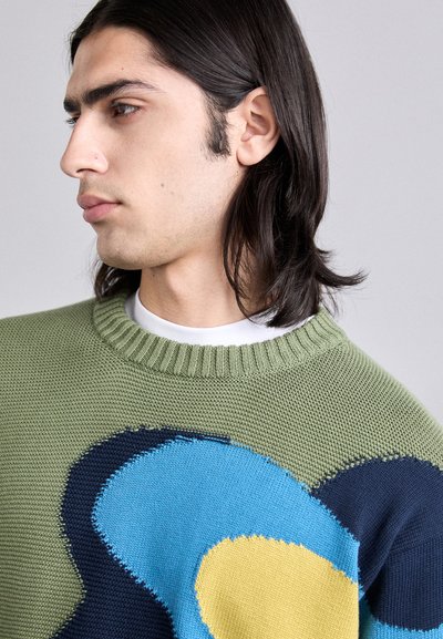 PS Paul Smith MENS CREW NECK - Strickpullover - greens