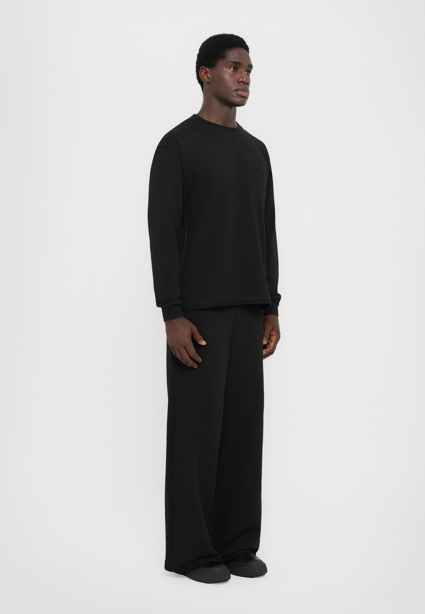 MM6 Maison Margiela LONG SLEEVED - Long sleeved top - black