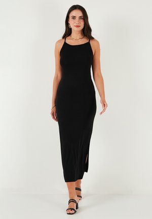 SLIM FIT - Maxi dress - black