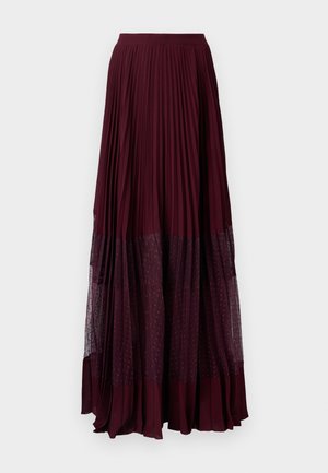 TWINSET WOVEN SKIRT - Maksi svārki - bordeaux