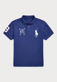 Custom Slim Fit Big Pony Mesh Polo Shirt - Bluză polo - old royal