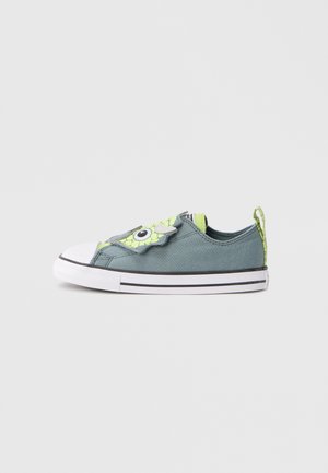 CHUCK TAYLOR ALL STAR ONE STRAP DINOS EASY-ON UNISEX - Tenisky - mineral brew/neon mantis/white