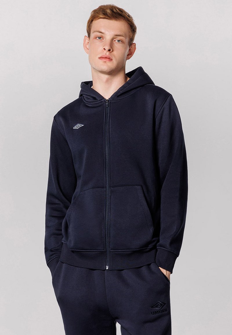 Umbro Felpa con zip - blu navy