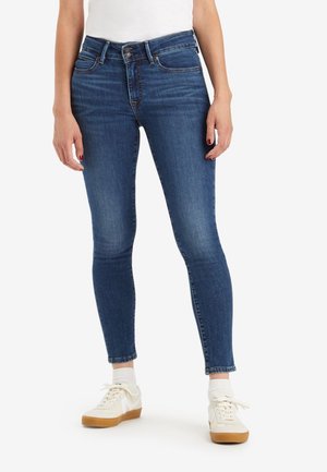 711™ DOUBLE BUTTON SKINNY - Aptempti džinsai - blue wave dark