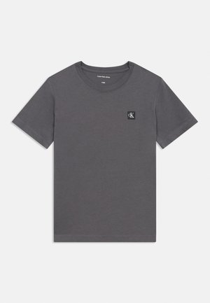 Calvin Klein Jeans, MONO MINI BADGE REG - T-shirt basic - coal
