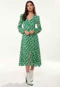 Liquorish FLORAL HEART PRINT - Day dress - green