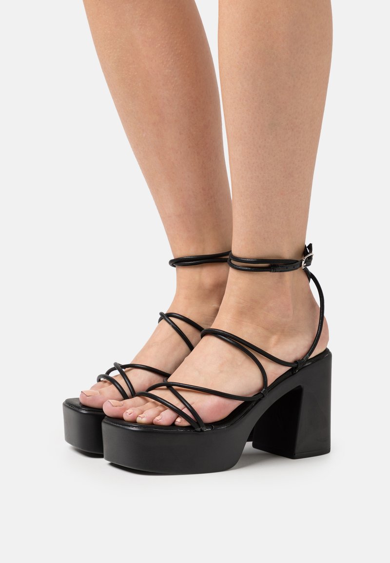 Rubi Shoes by Cotton On HANNA TUBULAR WRAP PLATFORM Platform sandals black/black Zalando.ie