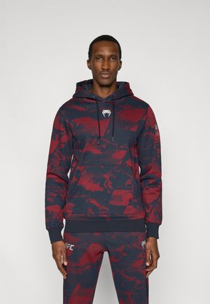 UFC ZENITH FIGHT WEEK MENS HOODIE  - Pulover s kapuco - navy blue/burgundy/silver-coloured