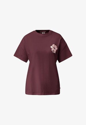 QS, T-SHIRT - T-Shirt print - bordeaux