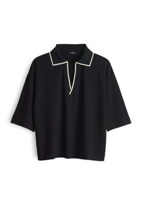 LOOSE FIT POLO - Polo shirt - black