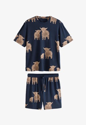 Next, REGULAR FIT - HAMISH THE HIGHLAND COW SHORT SLEEVE PYJAMAS SET . - Pidžaamakomplekt - blue