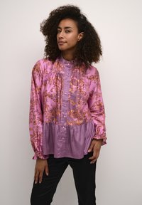 Culture Blúzka so zapínaním na gombíky - phlox pink graphic