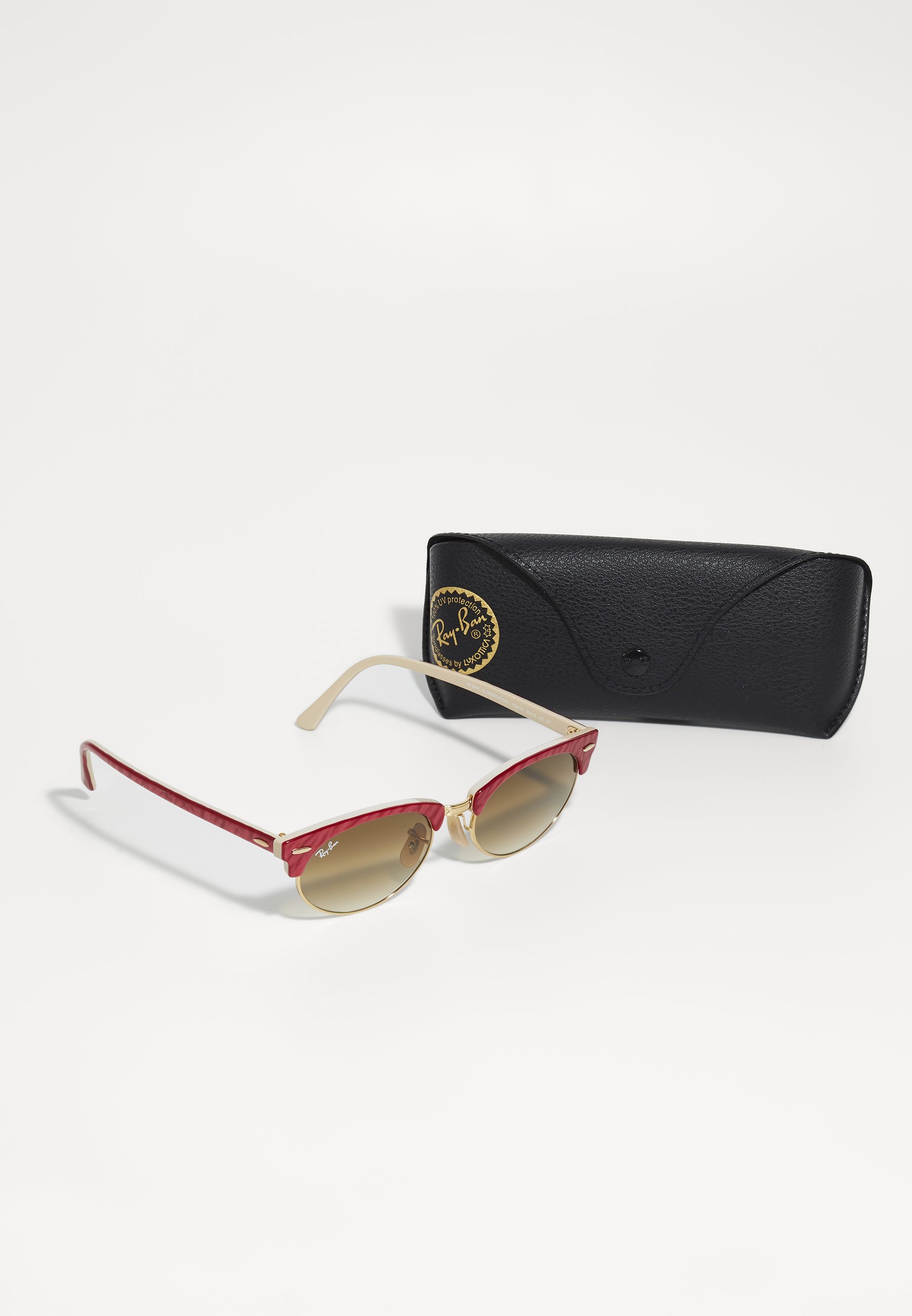 Ray-Ban CLUBMASTER UNISEX - Akiniai nuo saulės - red/beige/raudona -  Zalando.lt