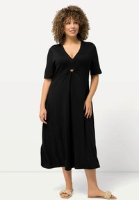 Ulla Popken - KEYHOLE - Vestido ligero - black Imagen en miniatura 1