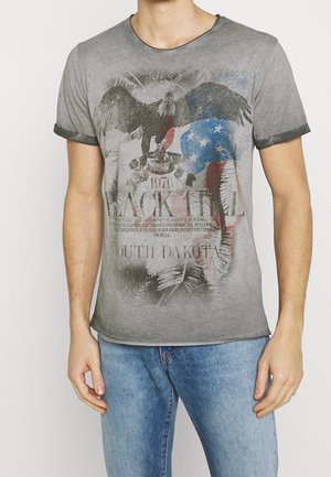 T-shirt imprimé - anthracite