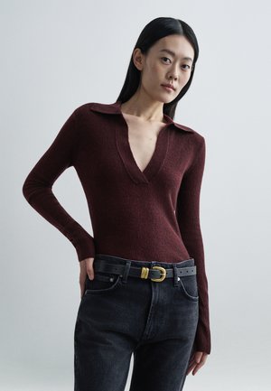SIMONE SWEATER - Maglione - burgundy