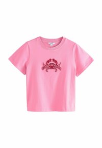 Next - REGULAR FIT - BEADED EMBELLISHED CRAB - Tricou cu imprimeu - pink crab Imagine miniatură 1