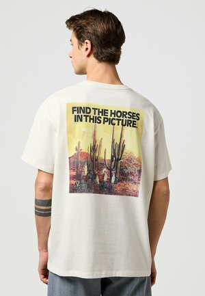 VINTAGE TEE - Print T-shirt - birch