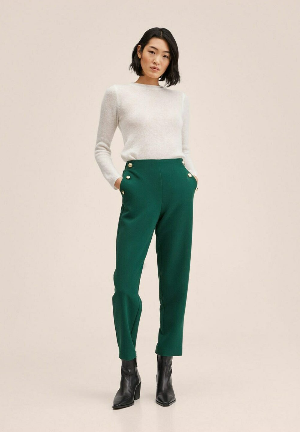 Mango Pantaloni - verde - Zalando.it