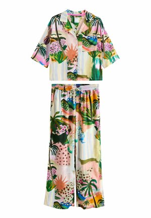 SET - Nattøj sæt - orange palms