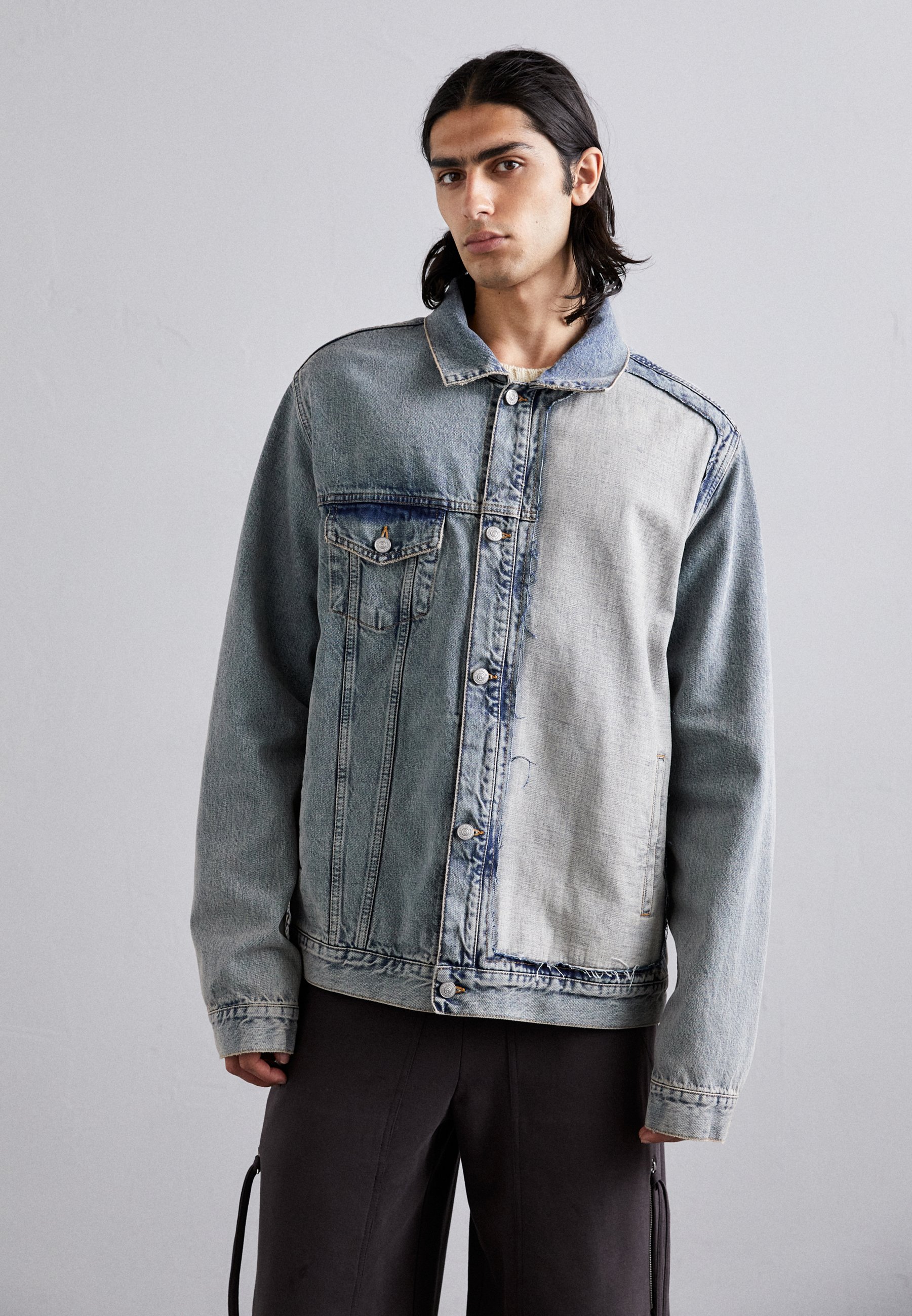 MM6 Maison Margiela Denim jacket - light blue - Zalando.ie