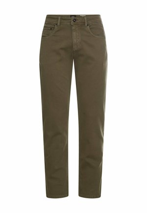 camel active, FLEXXXACTIVE© HOSE REGULAR FIT - Stoffhose - dark olive green