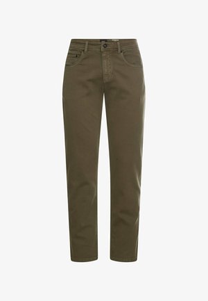 camel active, FLEXXXACTIVE© HOSE REGULAR FIT - Stoffhose - dark olive green